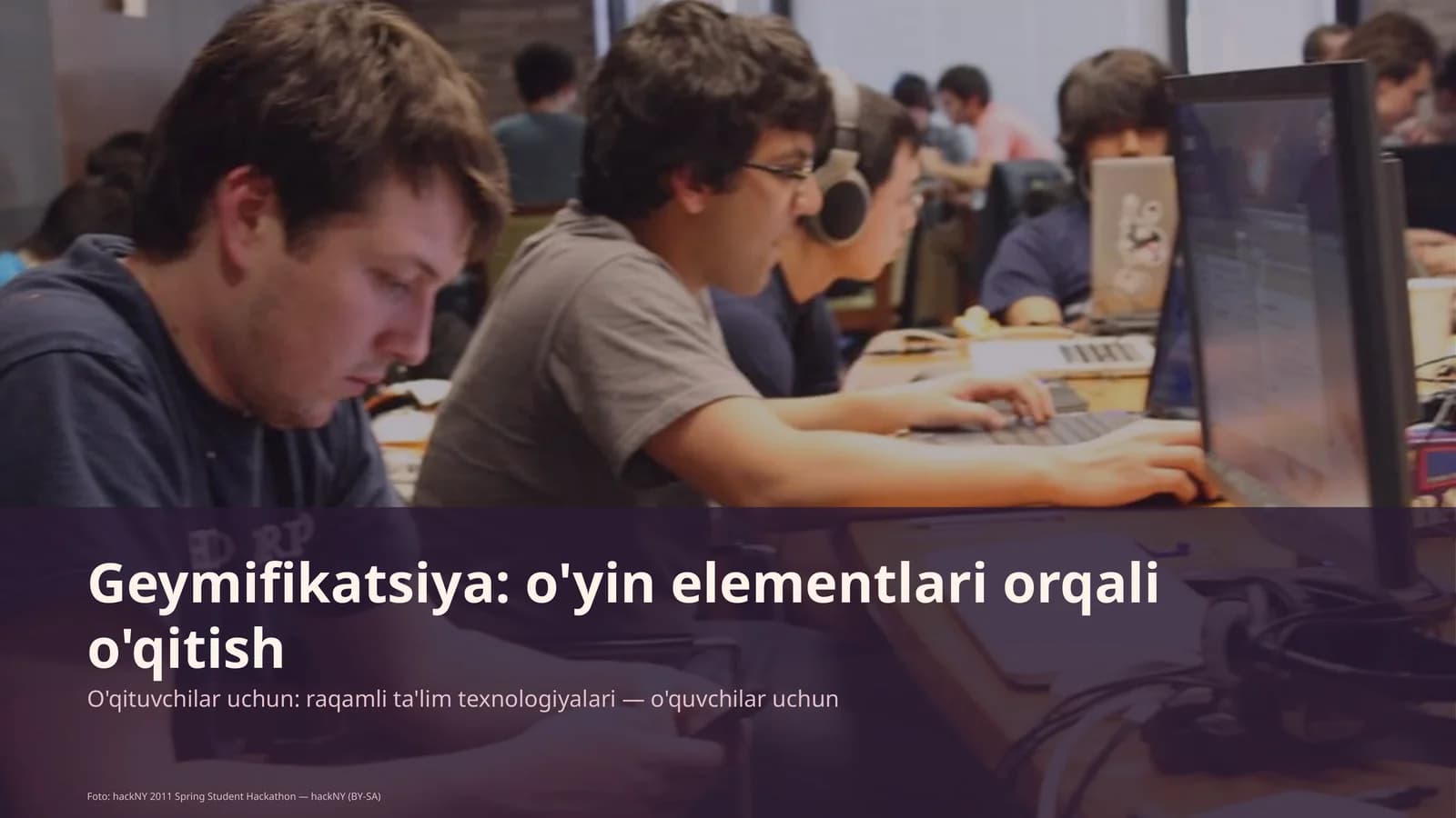 Geymifikatsiya: o'yin elementlari orqali o'qitish