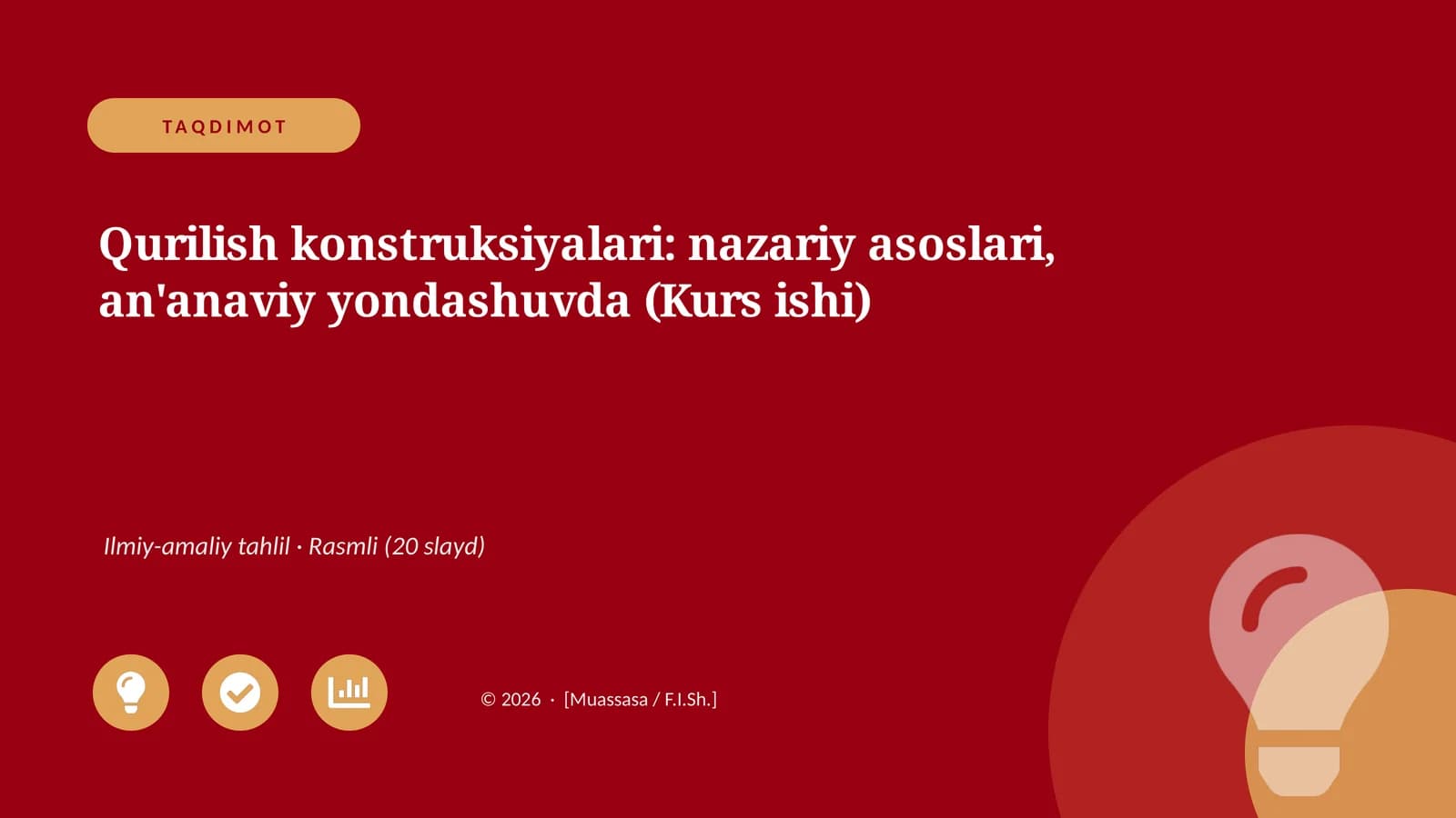 Qurilish konstruksiyalari: nazariy asoslari, an'anaviy yondashuvda