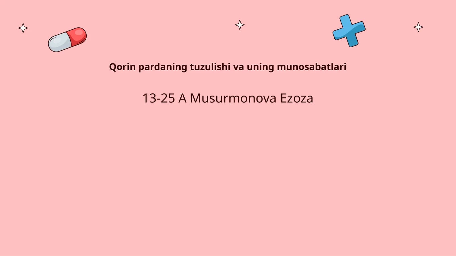 Qorin pardaning tuzulishi va uning munosabatlari