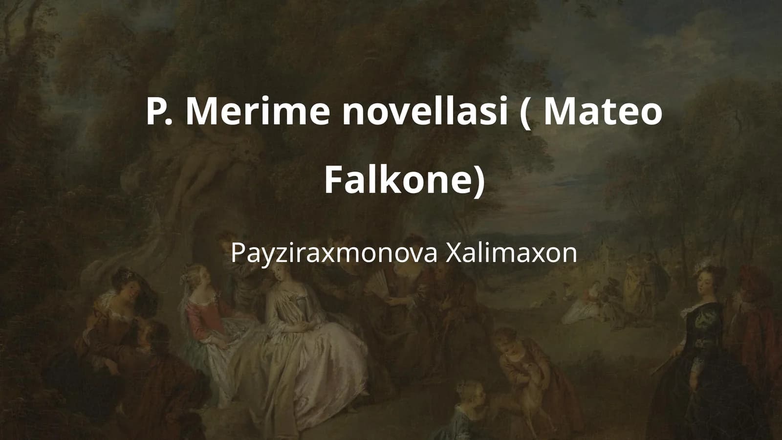 Mateo Falkone novellasi