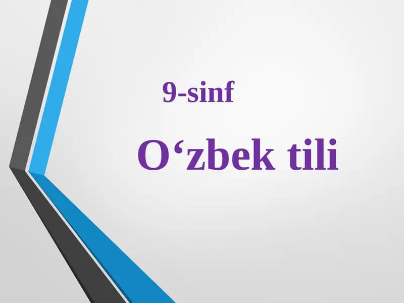 O‘zbektili