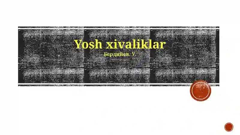 Yosh xivaliklar