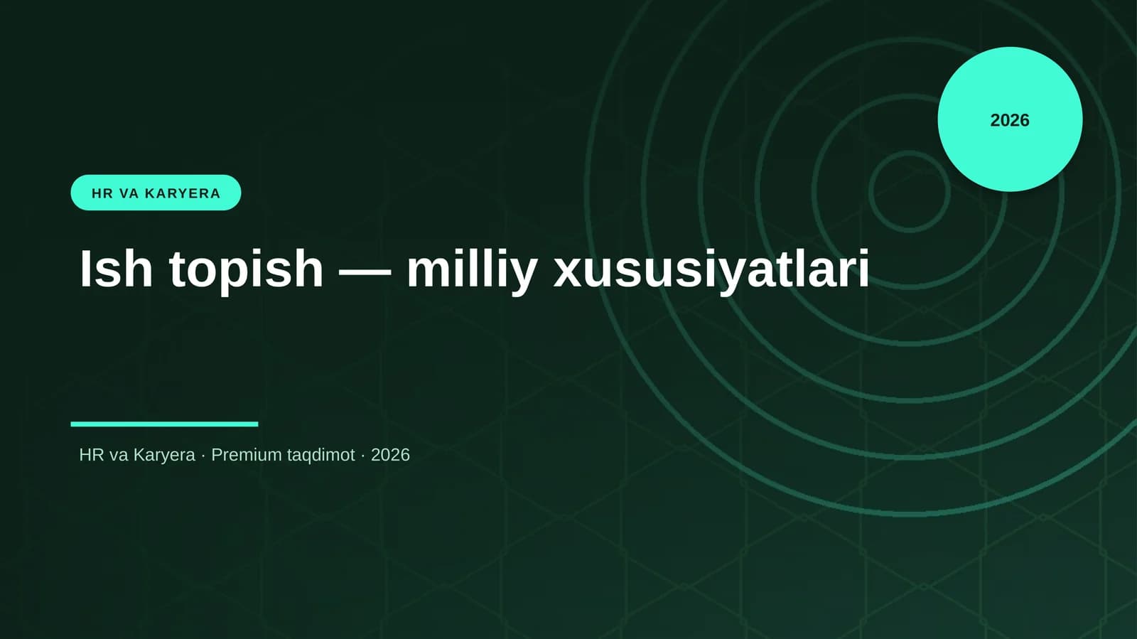 Ish topish — milliy xususiyatlari