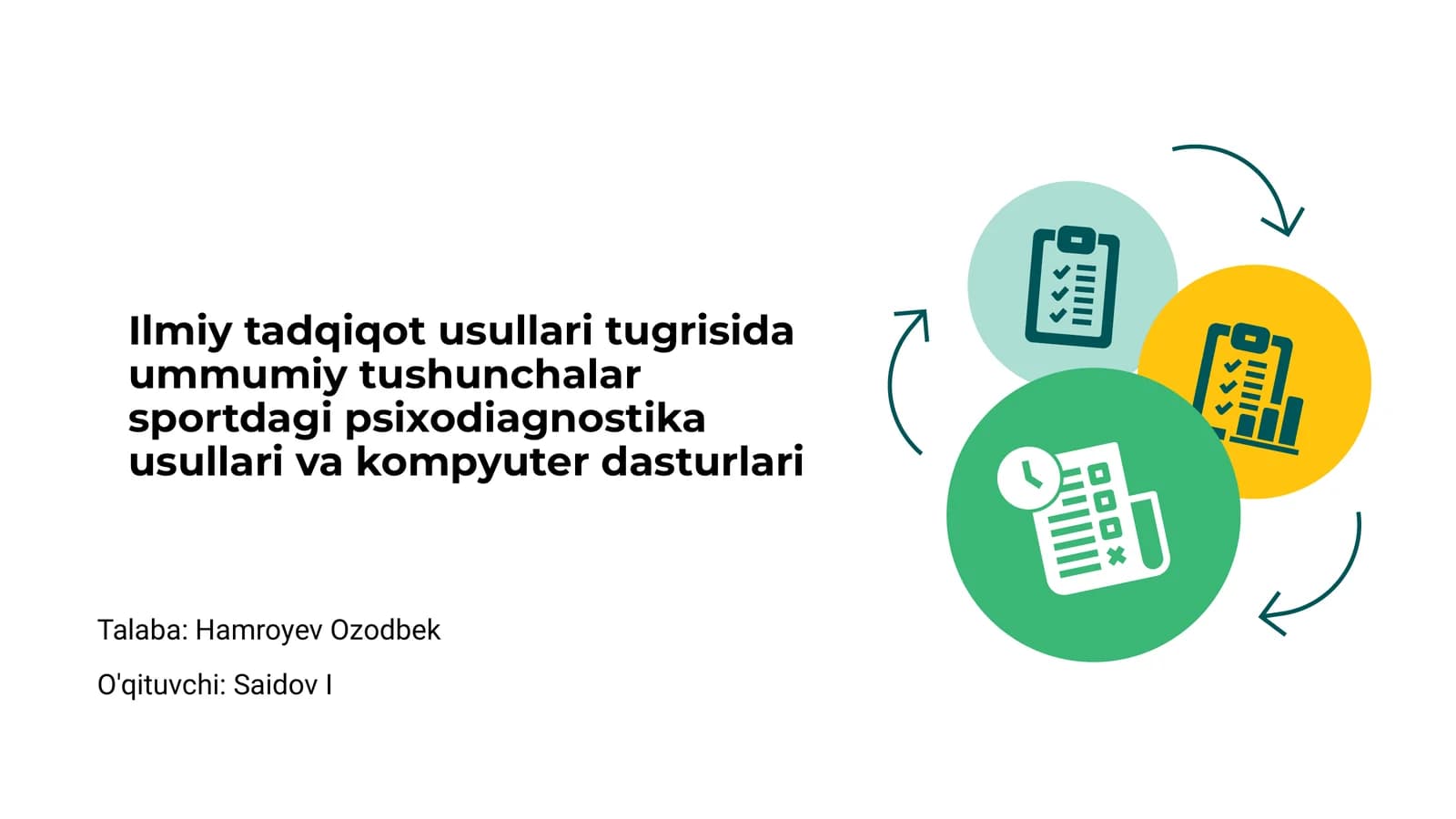 Ilmiy Tadqiqot Usullari