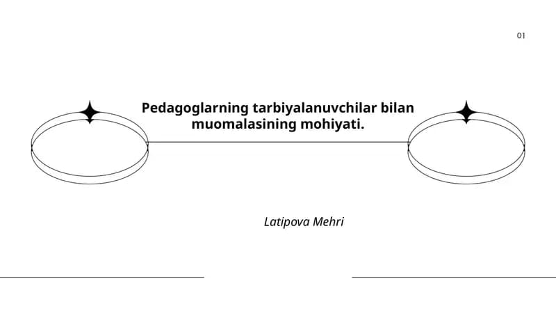 Pedagoglarning tarbiyalanuvchilar bilan muomalasining mohiyati