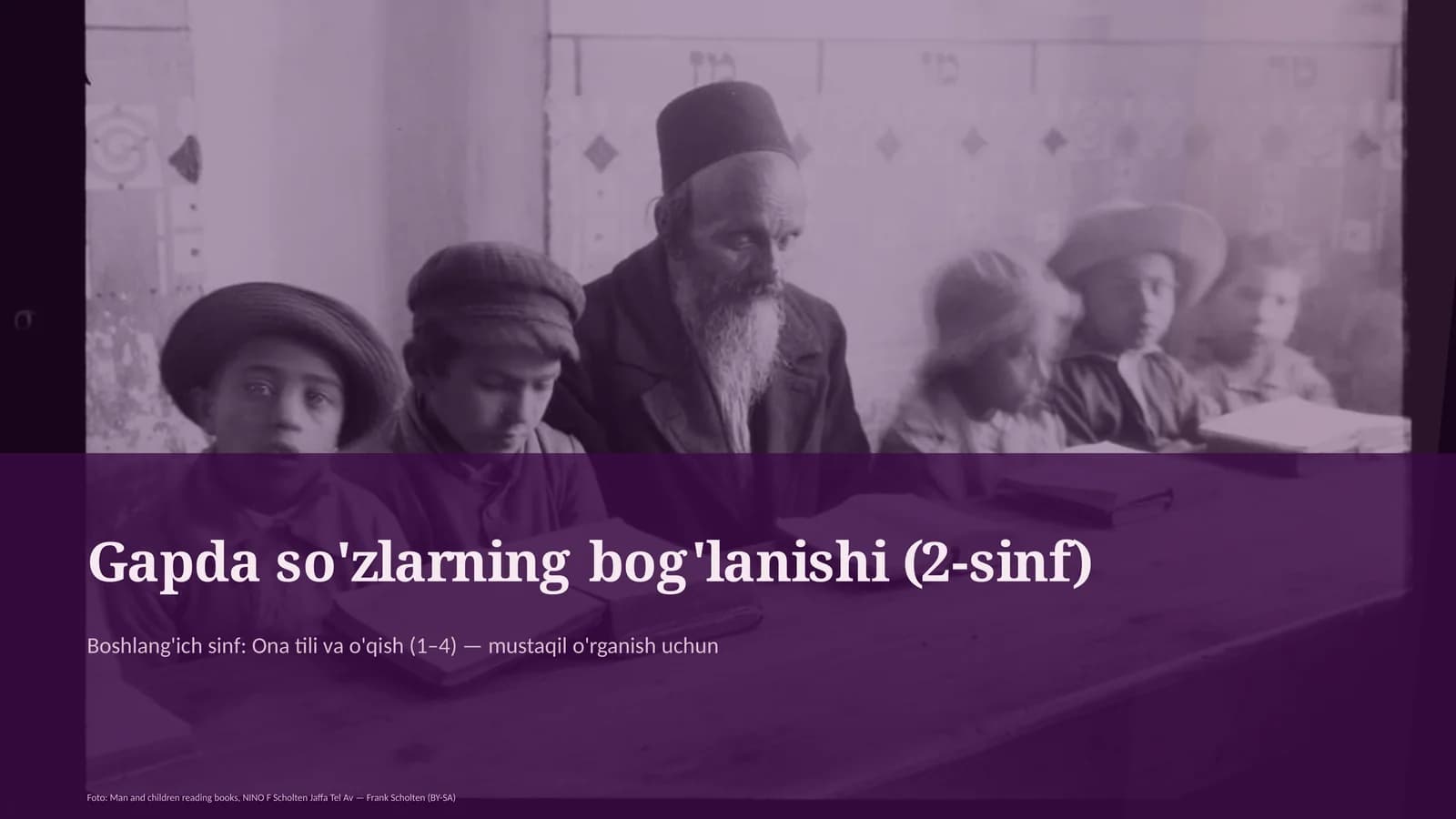 Gapda so'zlarning bog'lanishi (2-sinf)