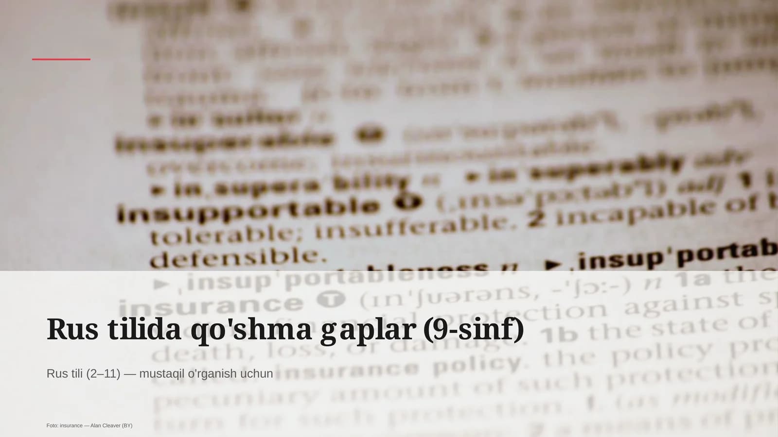 Rus tilida qo'shma gaplar (9-sinf)
