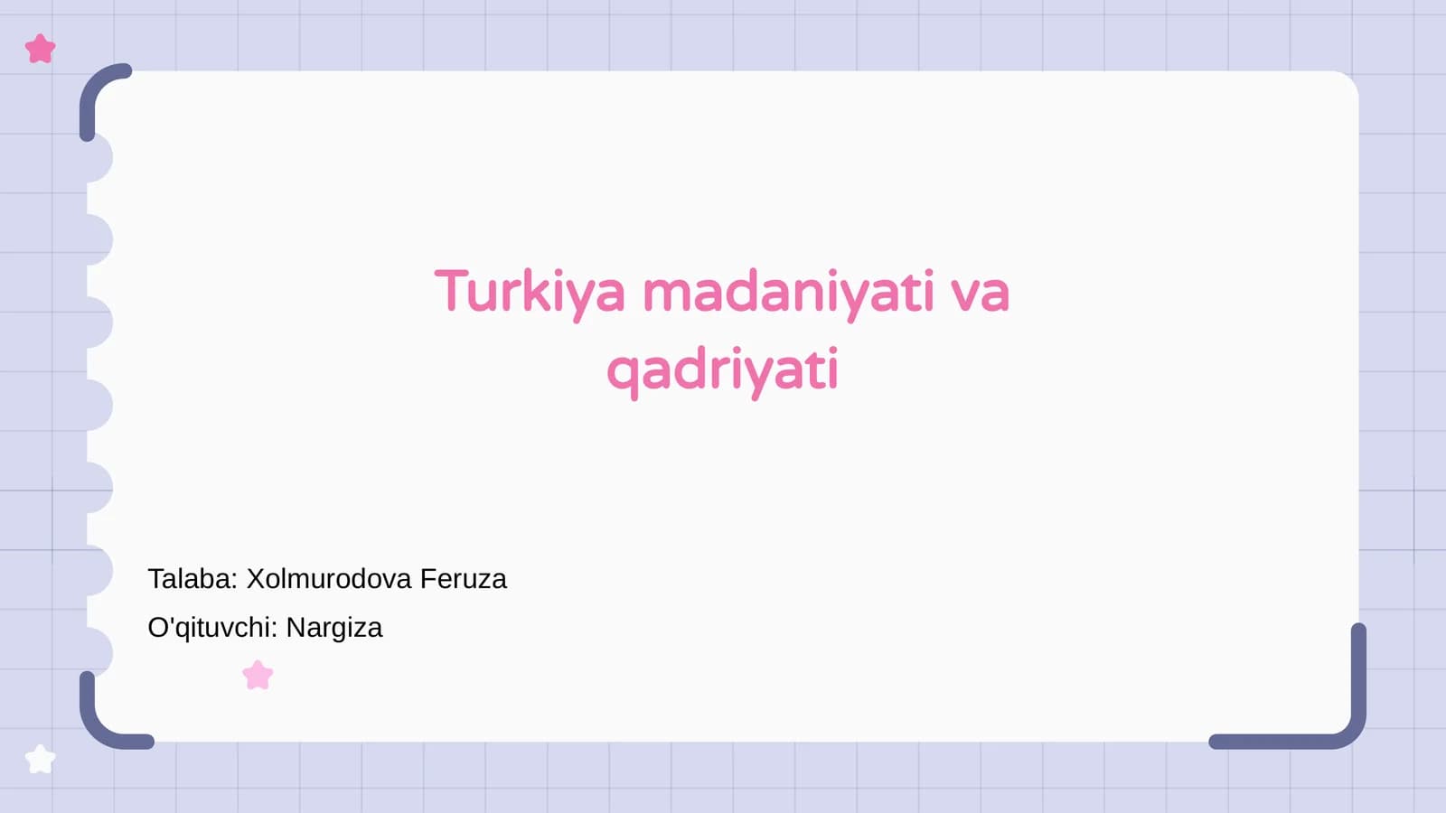 Turkiya madaniyati va qadriyati