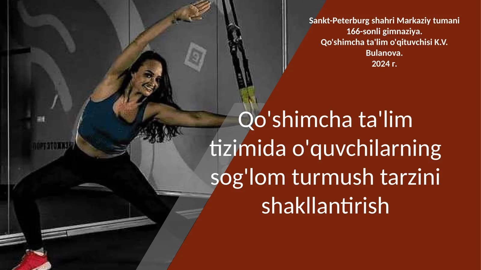 O'quvchilarda sog'lom turmush tarzini shakllantirish