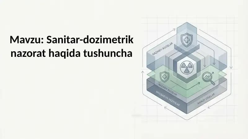 Sanitar-dozimetrik nazorat haqida tushuncha
