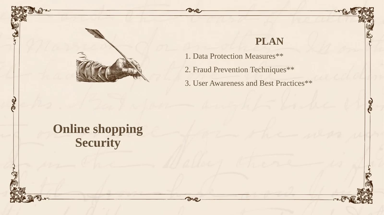 Online shopping Security