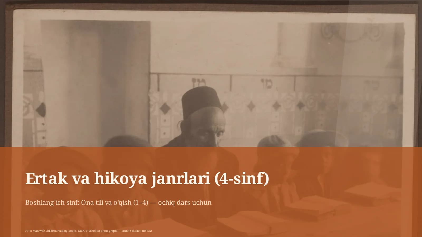 Boshlang'ich sinf: Ona tili va o'qish (1–4)
