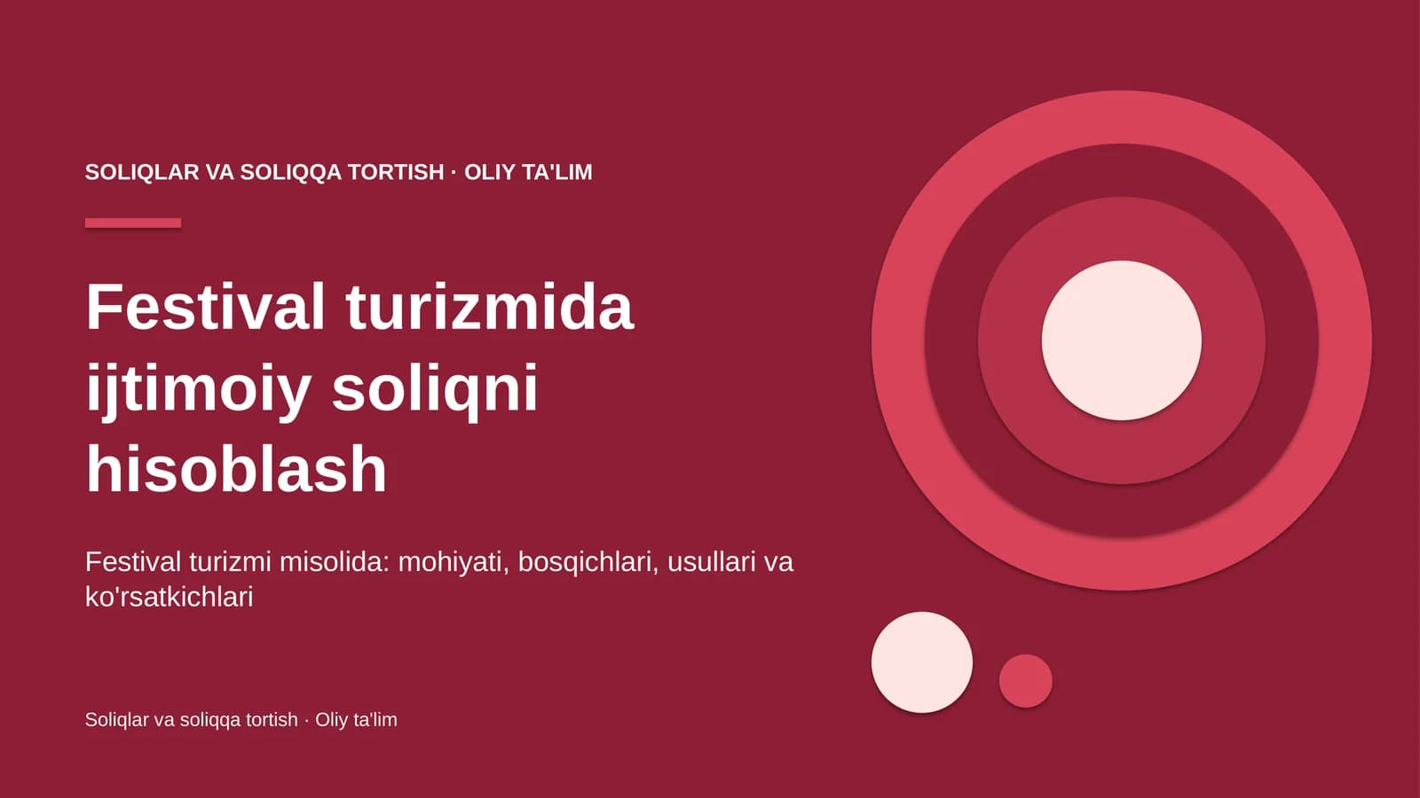 festival turizmida ijtimoiy soliqni hisoblash 4473