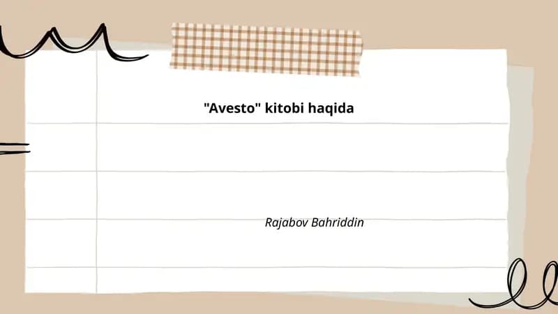 Avesto kitobi