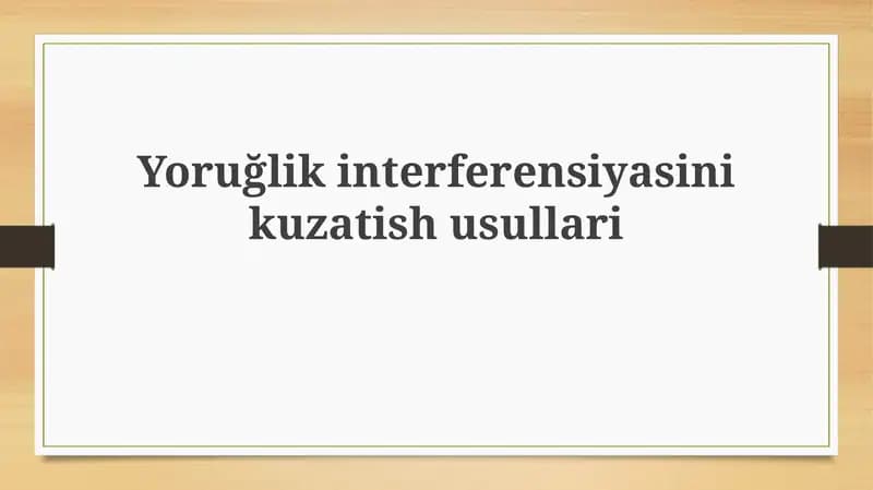 Interferentsiya (Interference)