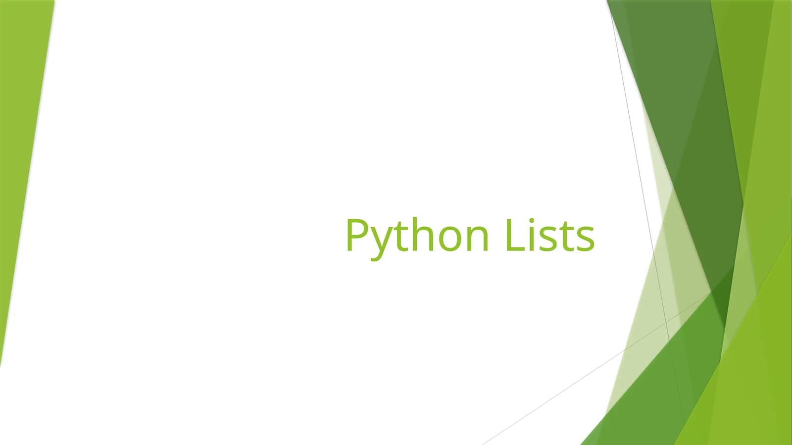 Python Lists