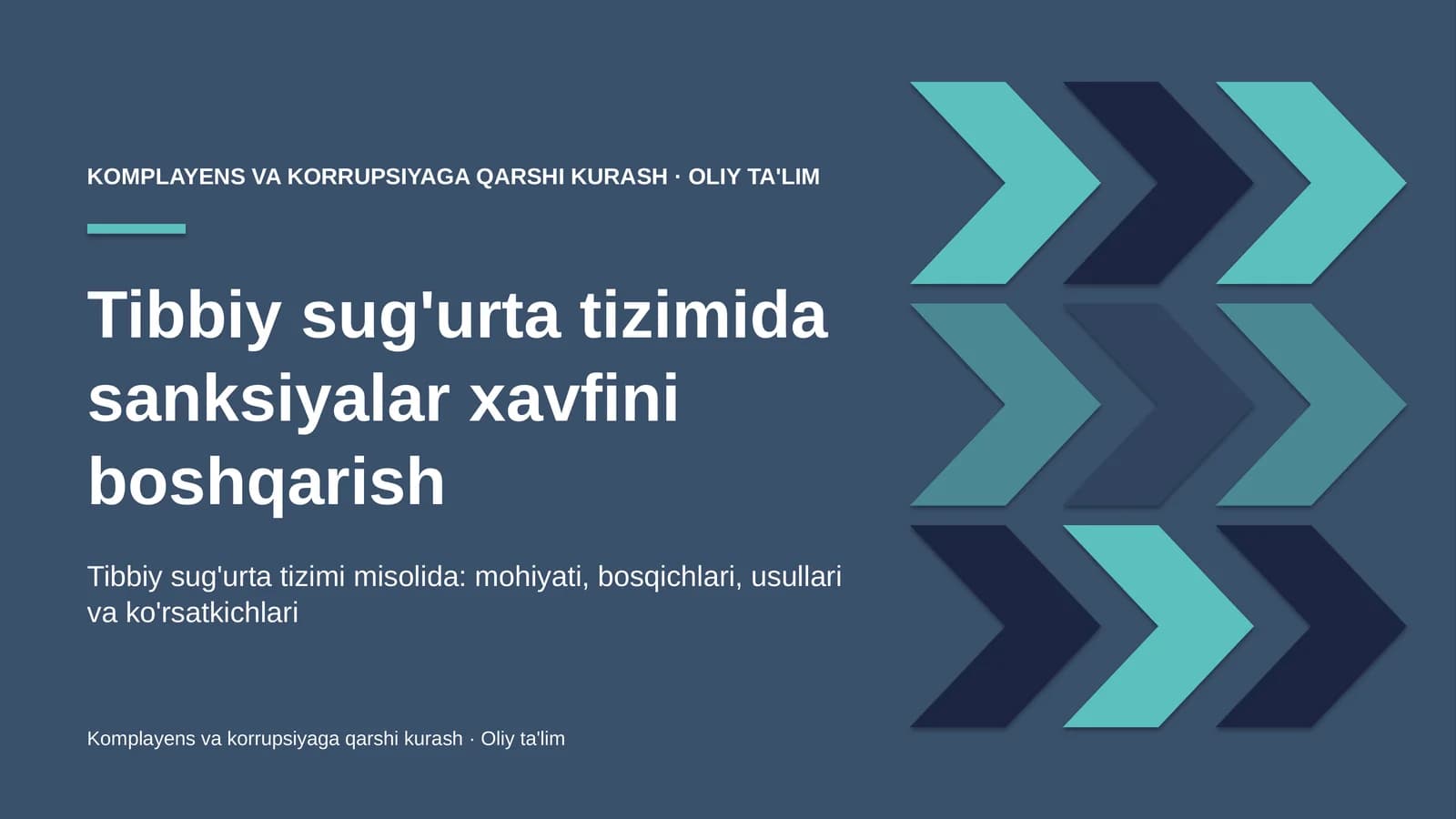 tibbiy sug'urta tizimida sanksiyalar xavfini boshqarish 6195
