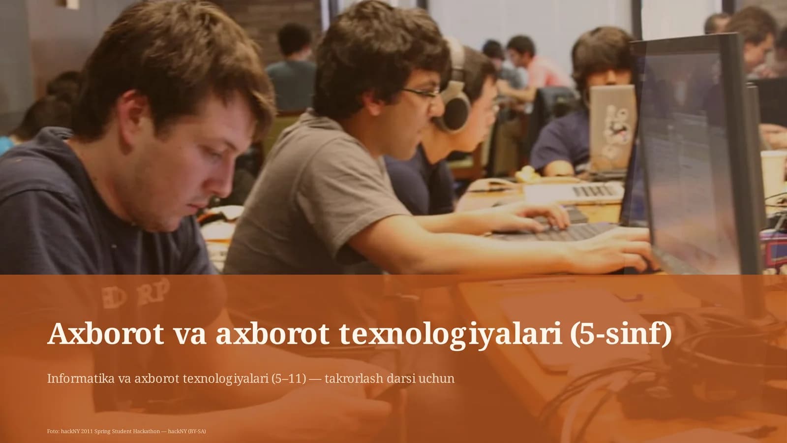Axborot va axborot texnologiyalari (5-sinf)