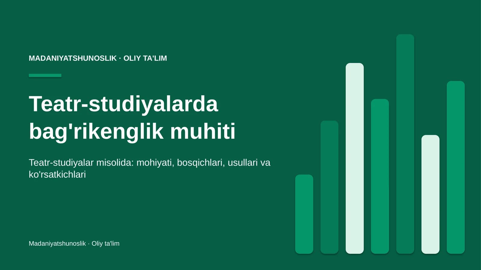teatr studiyalarda bag'rikenglik muhiti 7606
