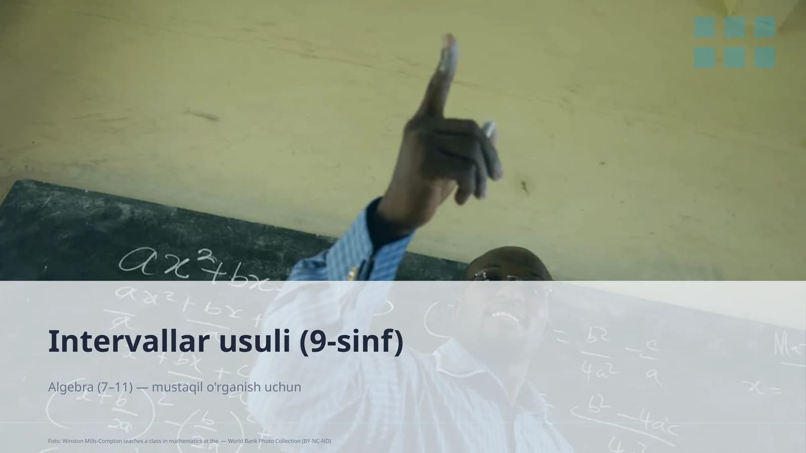 Intervallar usuli (9-sinf)