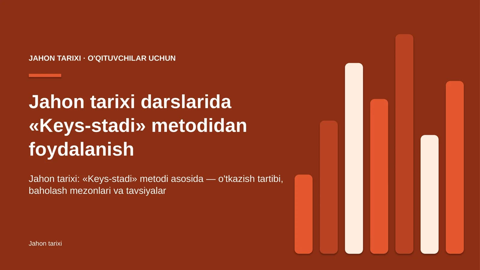 jahon tarixi darslarida keys stadi metodidan foydalanish 8244