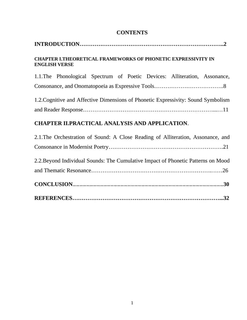 THEORETICAL FRAMEWORKS OF PHONETIC EXPRESSIVITY IN ENGLISH VERSE