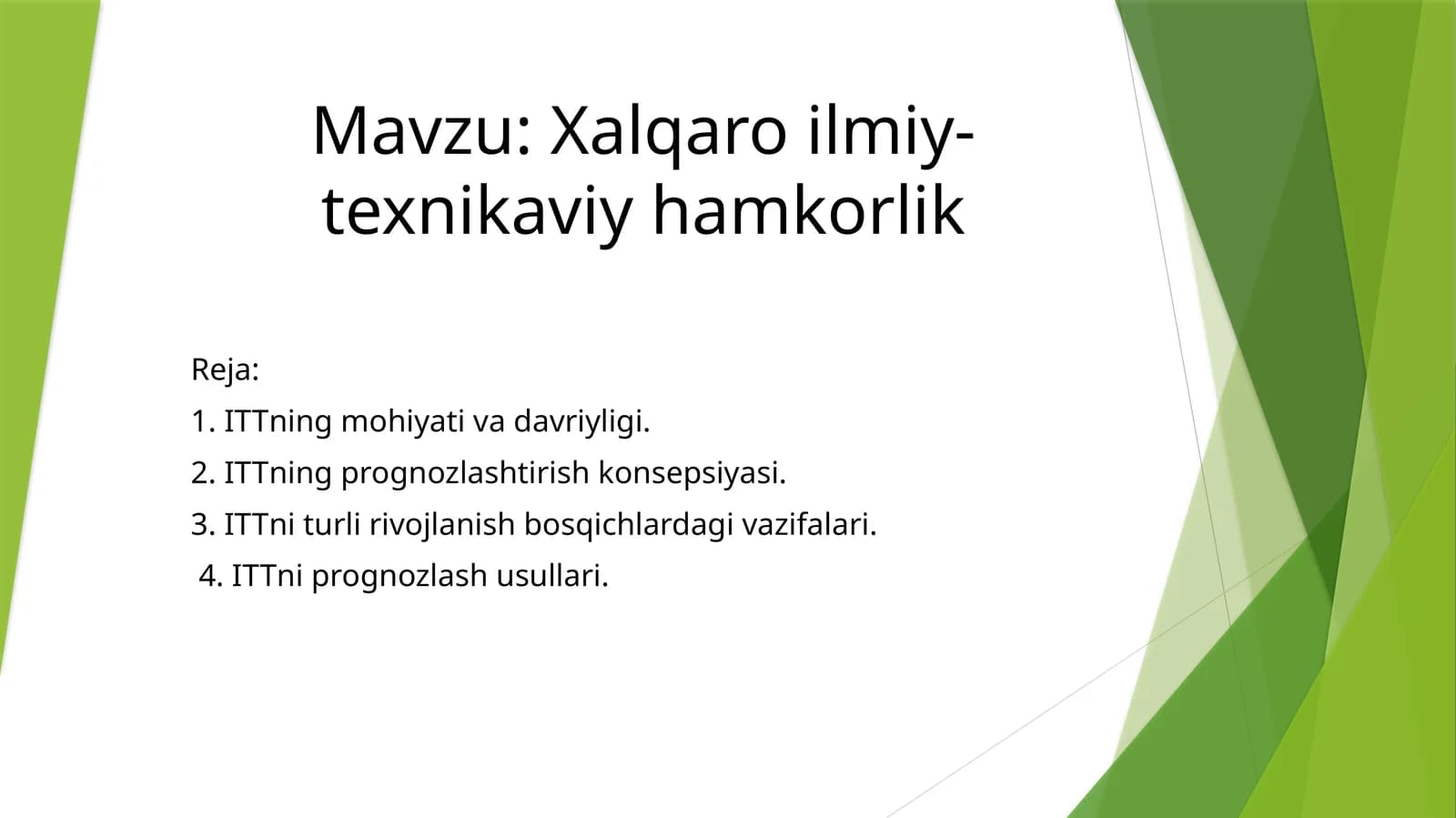 Xalqaro ilmiy-texnikaviy hamkorlik