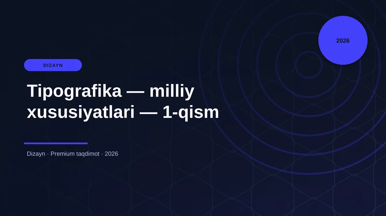 Tipografika — milliy xususiyatlari — 1-qism