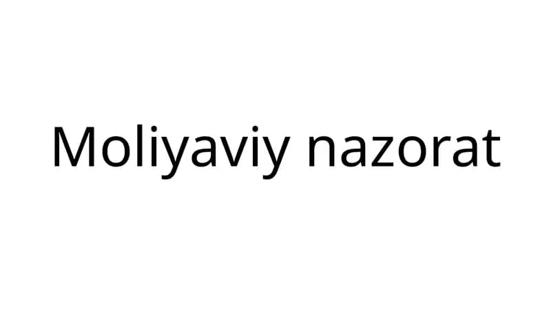Moliyaviy nazorat