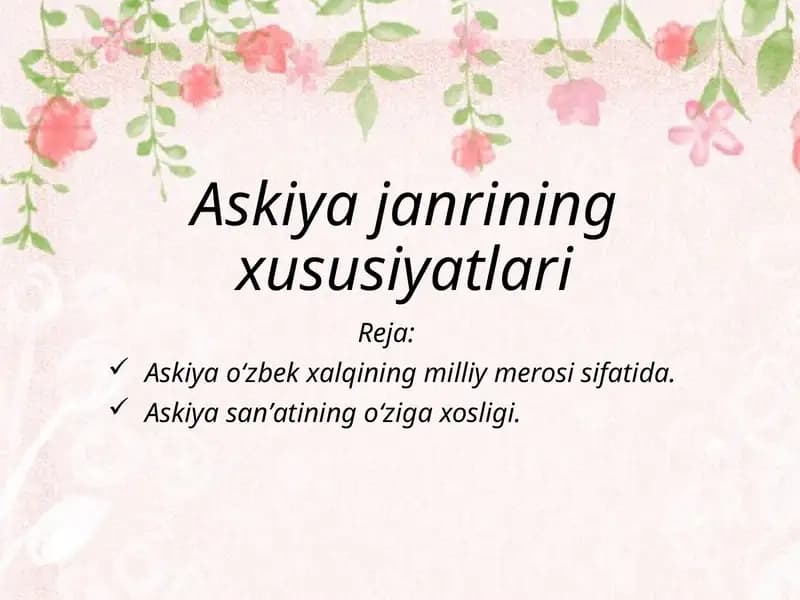 Askiya janri