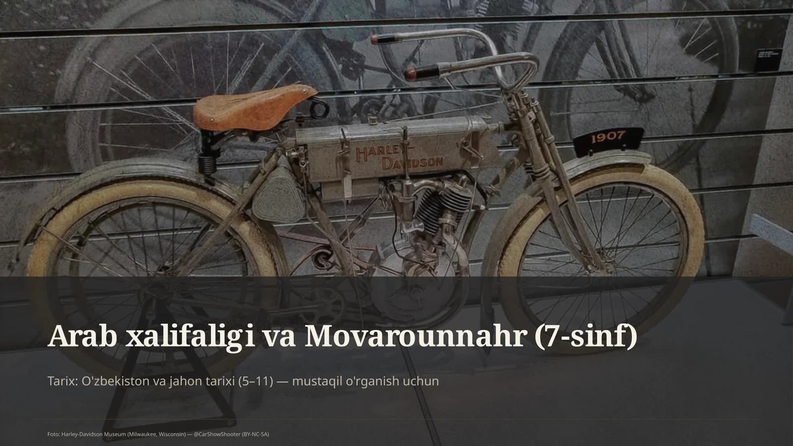 Arab xalifaligi va Movarounnahr (7-sinf)