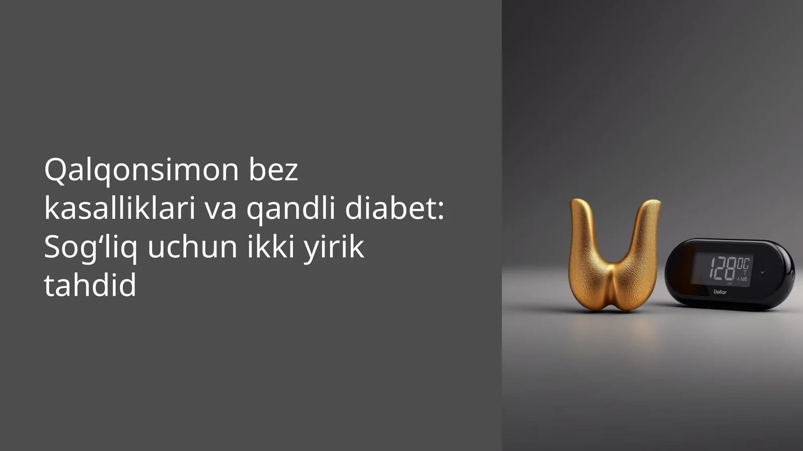 Qalqonsimon bez kasalliklari va qandli diabet: Sog‘liq uchun ikki yirik tahdid