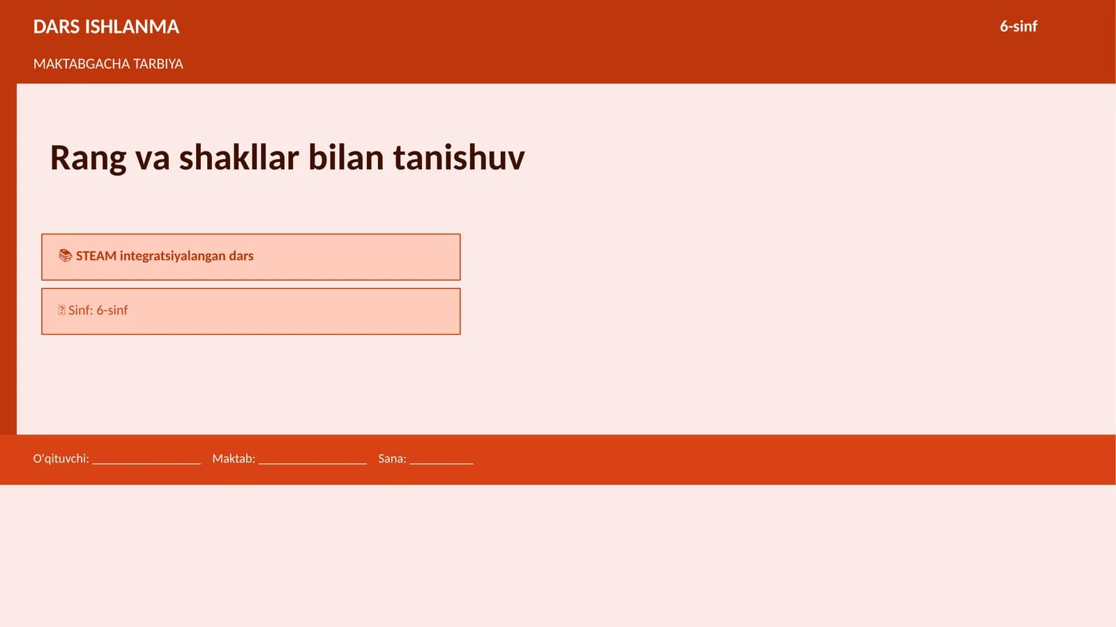 DARS ISHLANMA