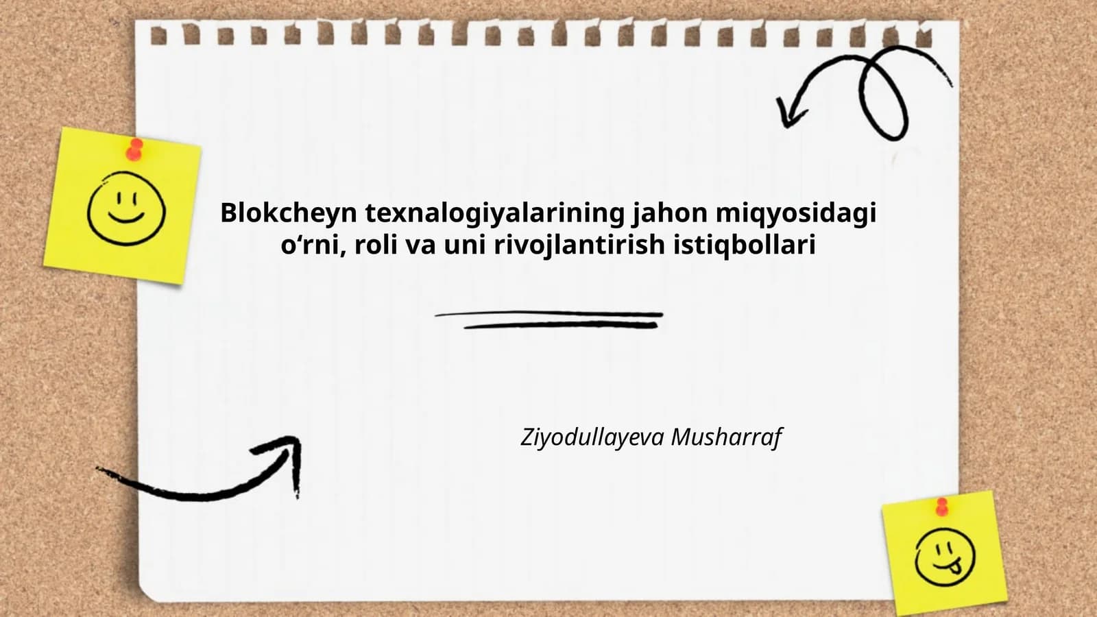 Blokcheyn texnalogiyalarining jahon miqyosidagi o‘rni, roli va uni rivojlantirish istiqbollari