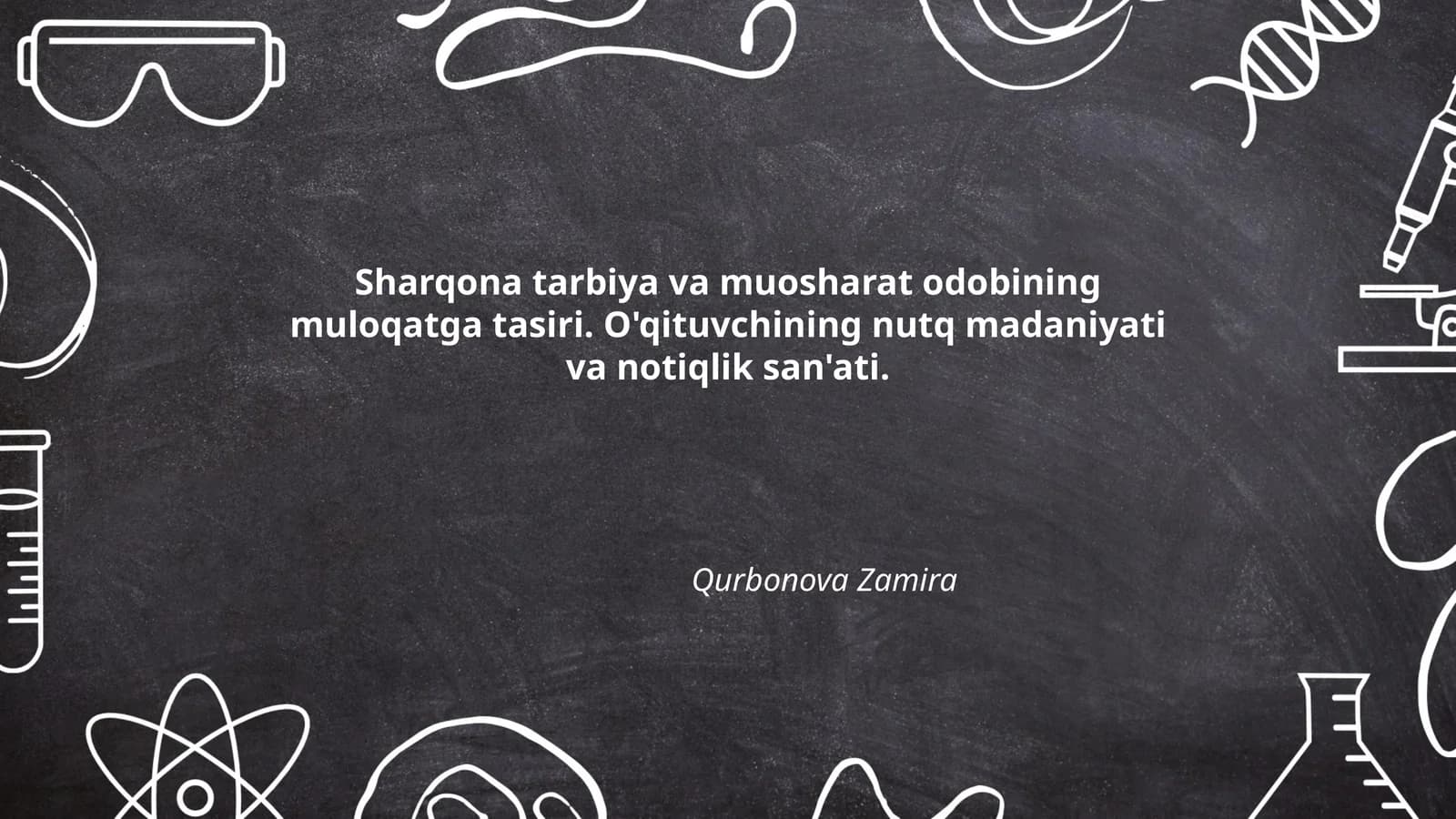 Sharqona tarbiya va muosharat odobining muloqatga tasiri