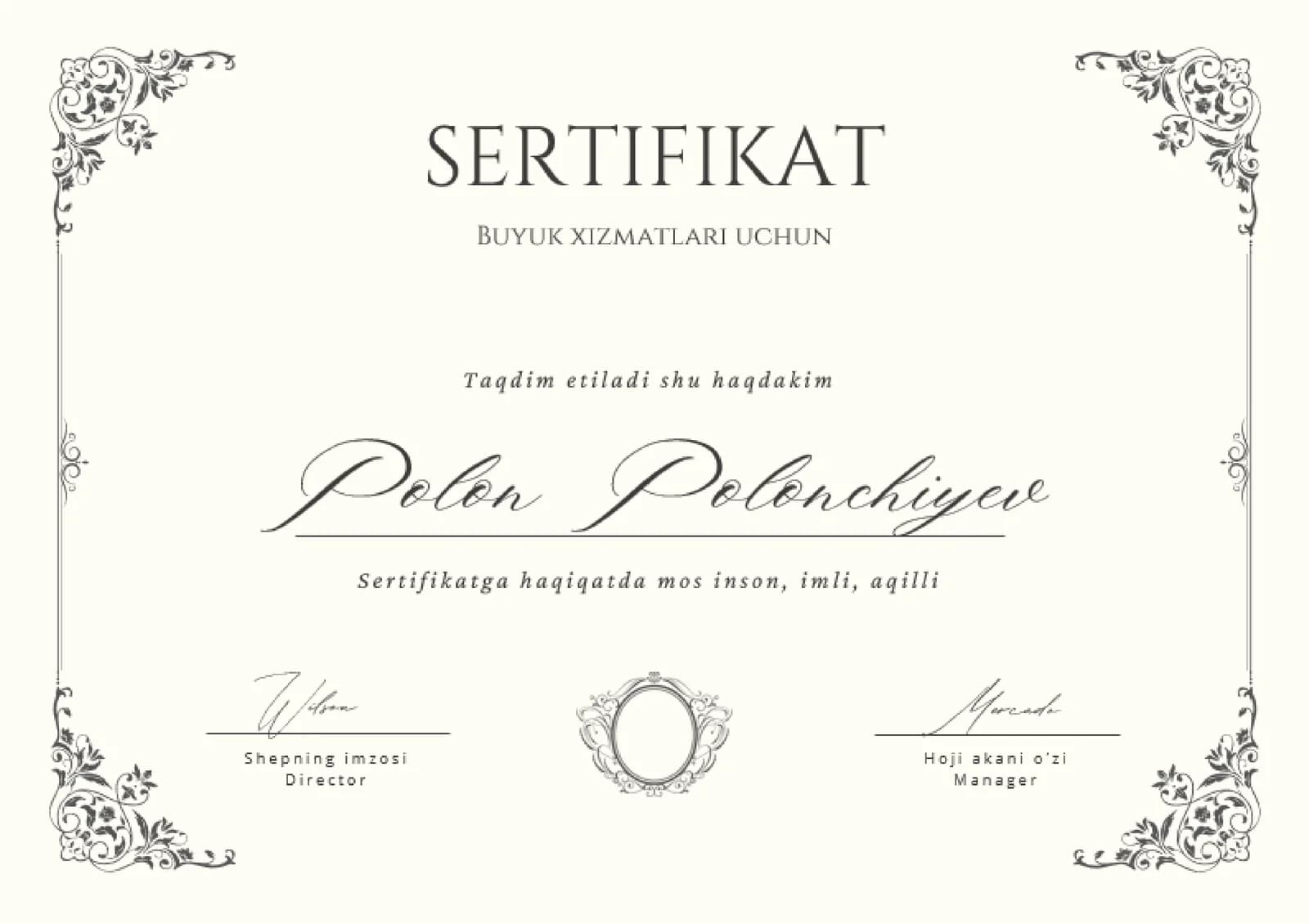 SERTIFIKAT
