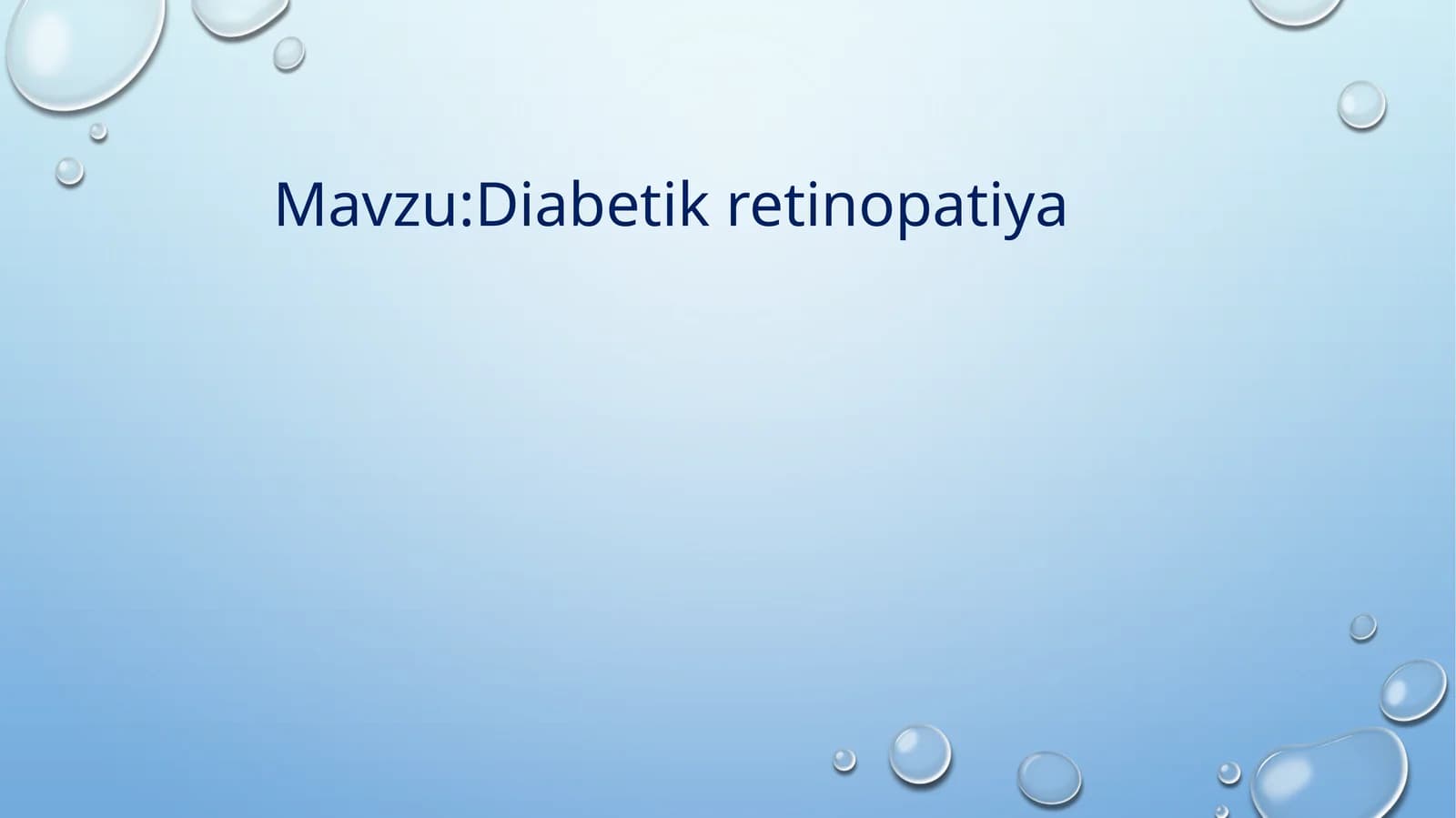 Diabetikretinopatiya