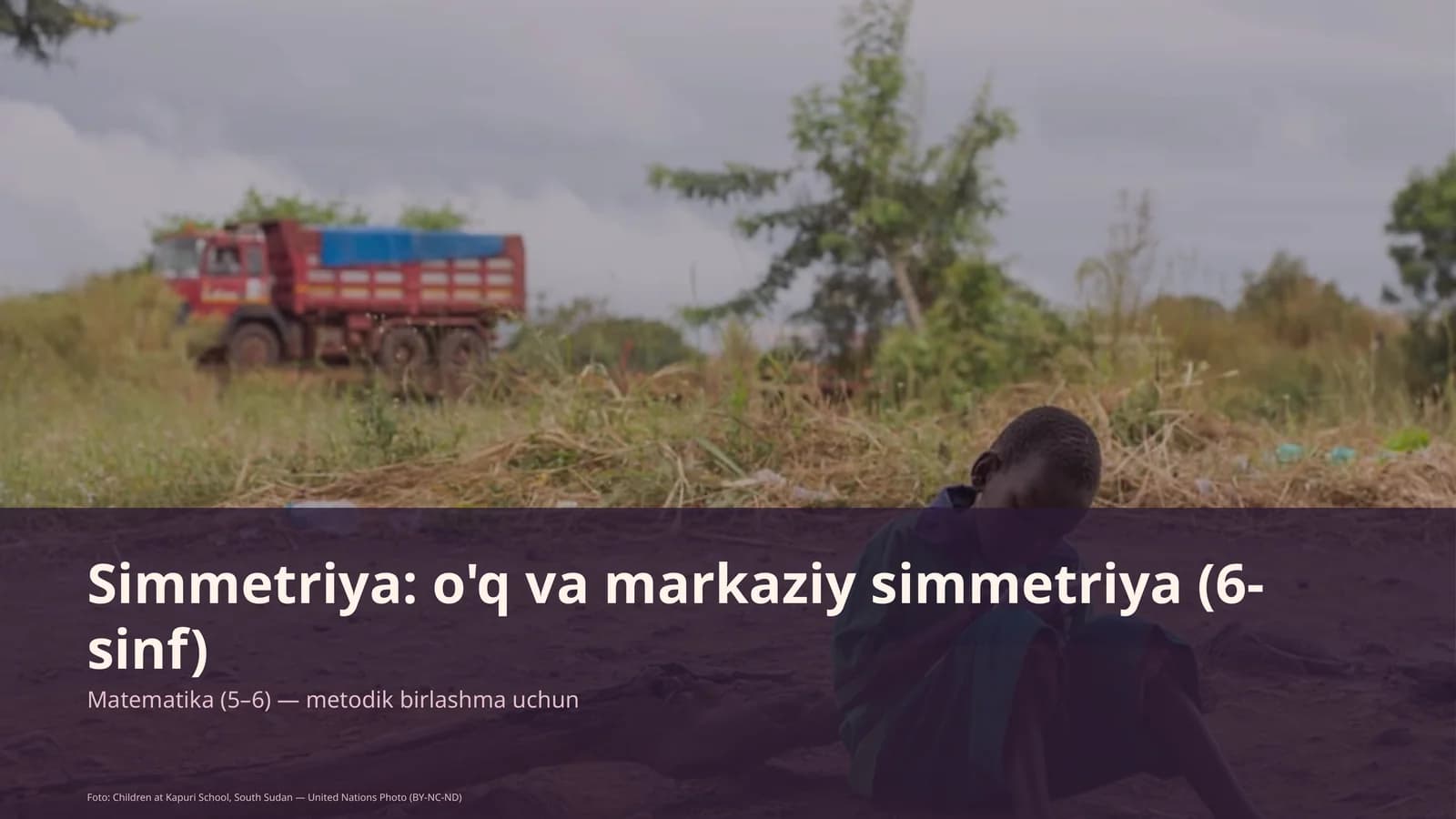 Simmetriya: o'q va markaziy simmetriya (6-sinf)