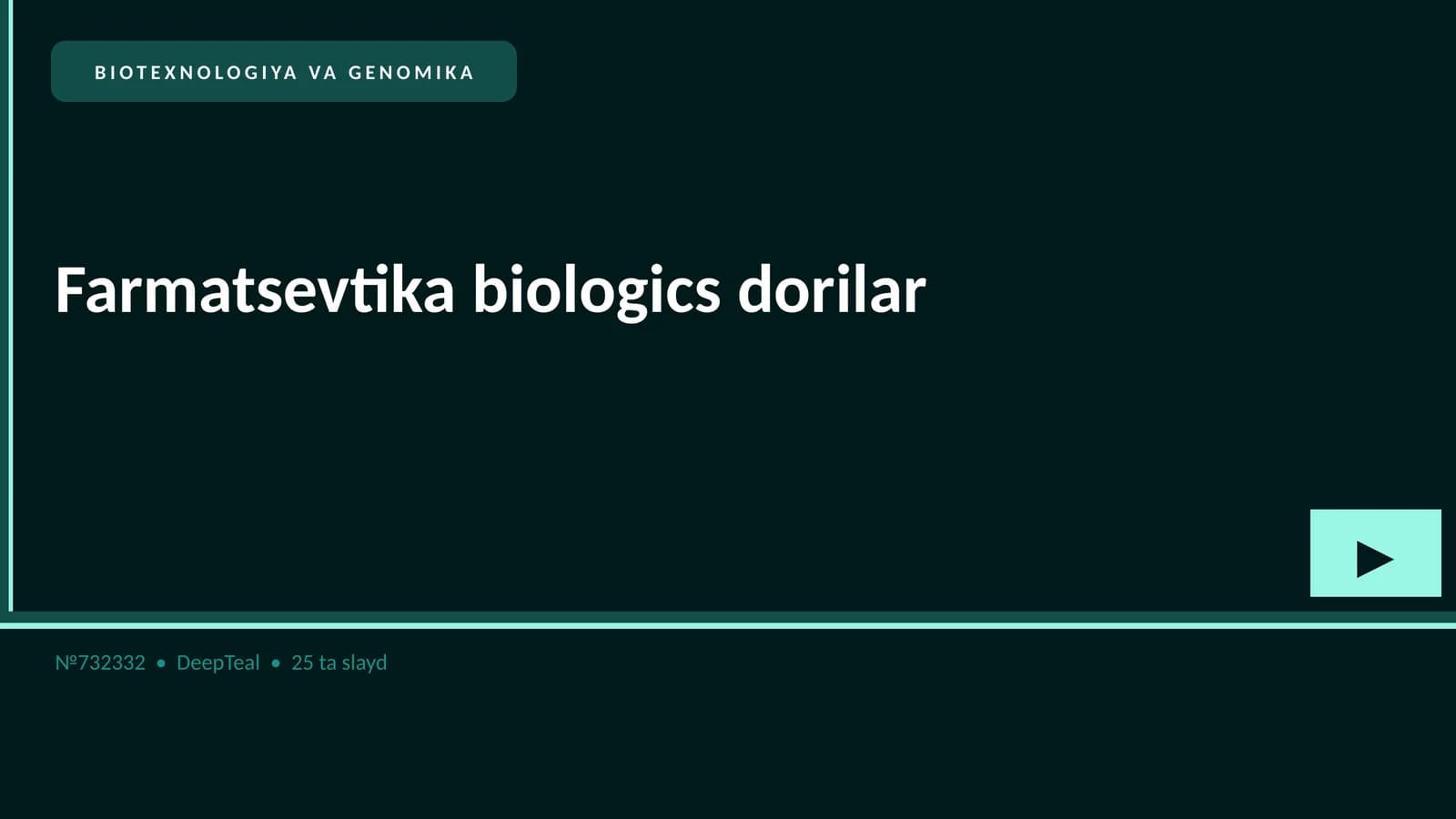 Farmatsevtika biologics dorilar