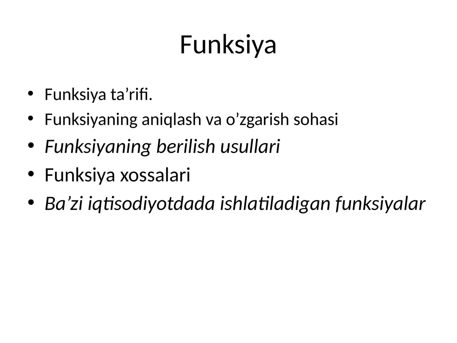Funksiya