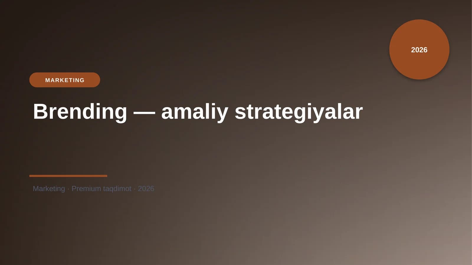 Brending — amaliy strategiyalar