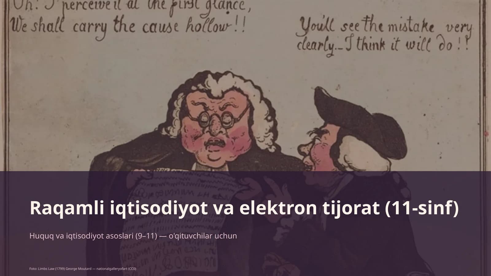 Raqamli iqtisodiyot va elektron tijorat (11-sinf)