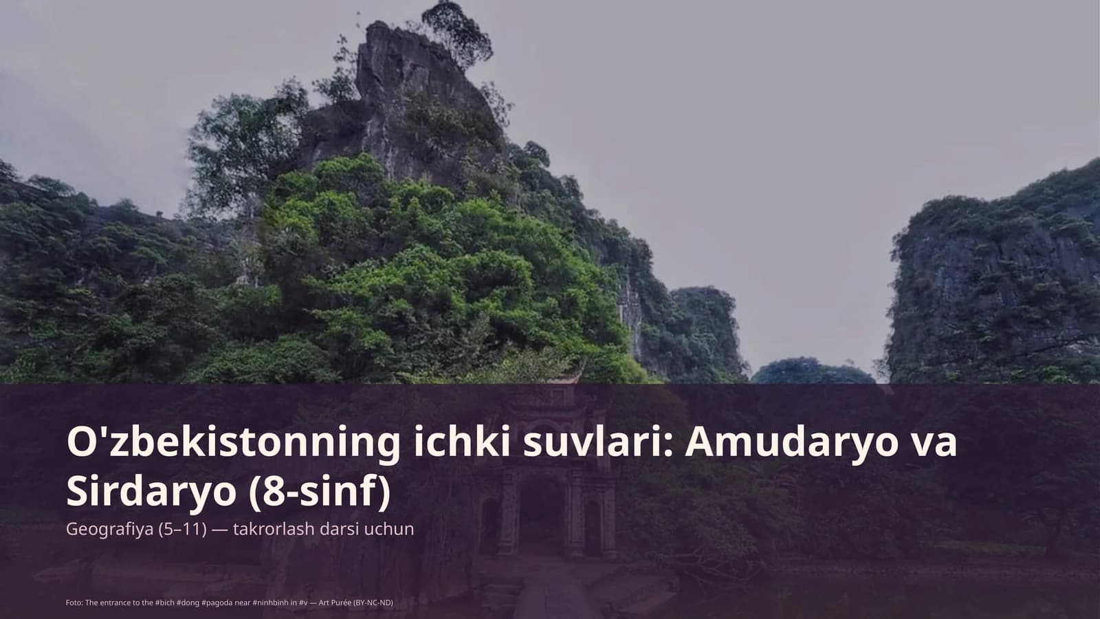 O'zbekistonning ichki suvlari: Amudaryo va Sirdaryo (8-sinf)