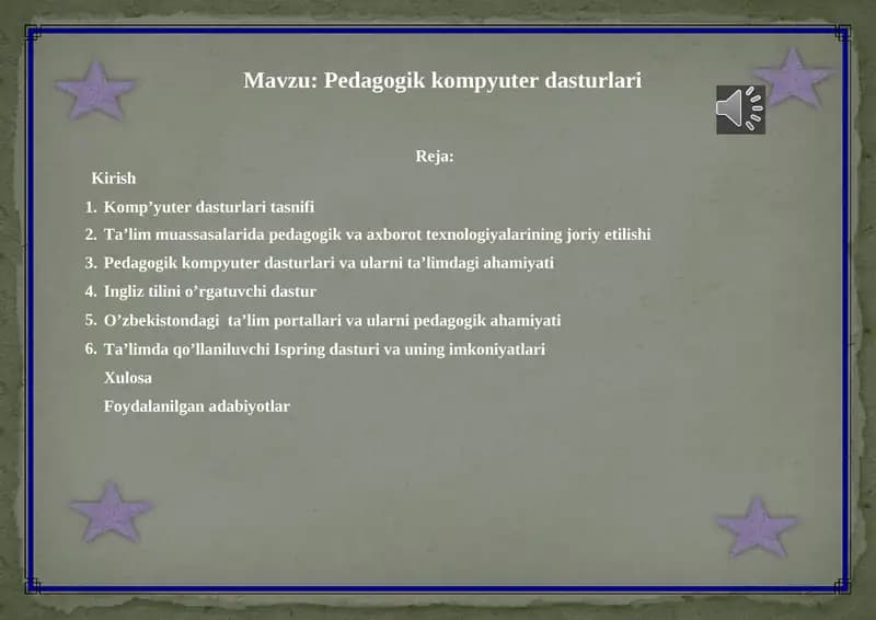 Pedagogik kompyuter dasturlari