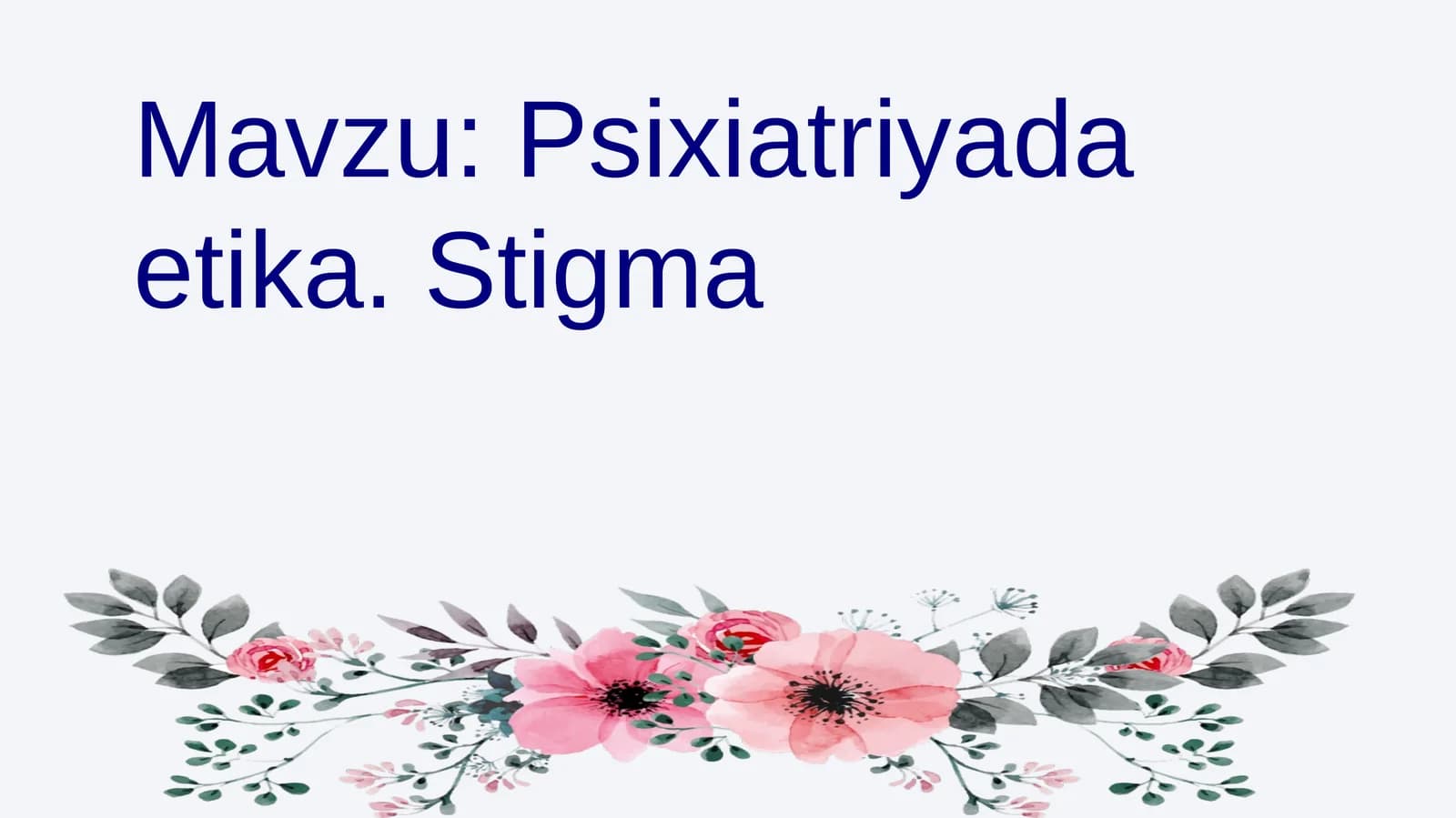 Psixiatriyada etika. Stigma