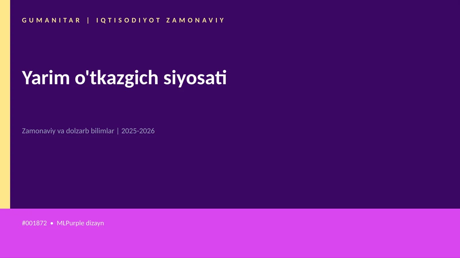 Yarim o'tkazgich siyosati
