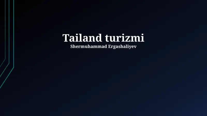 Tailand turizmi