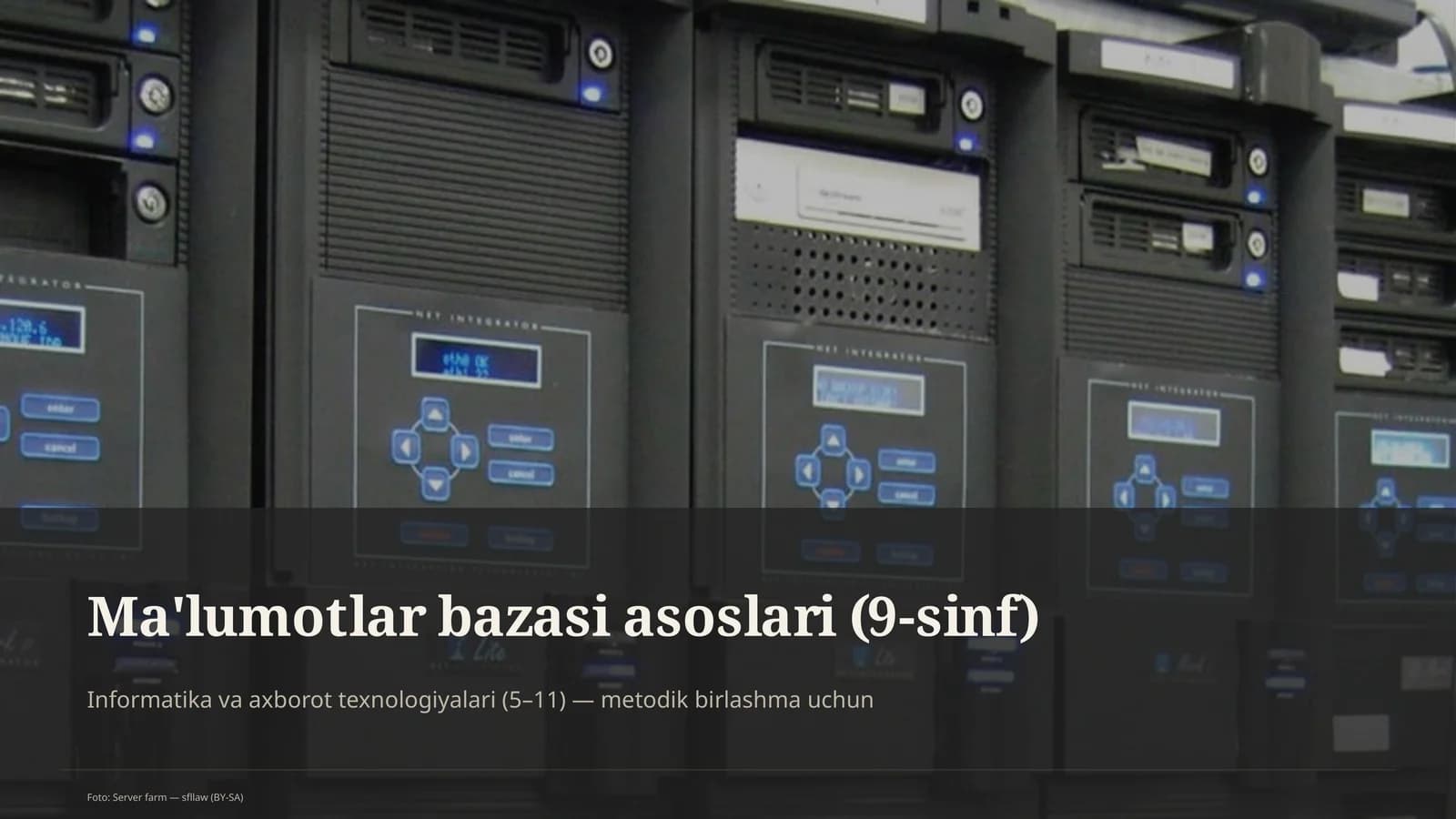 Ma'lumotlar bazasi asoslari (9-sinf)