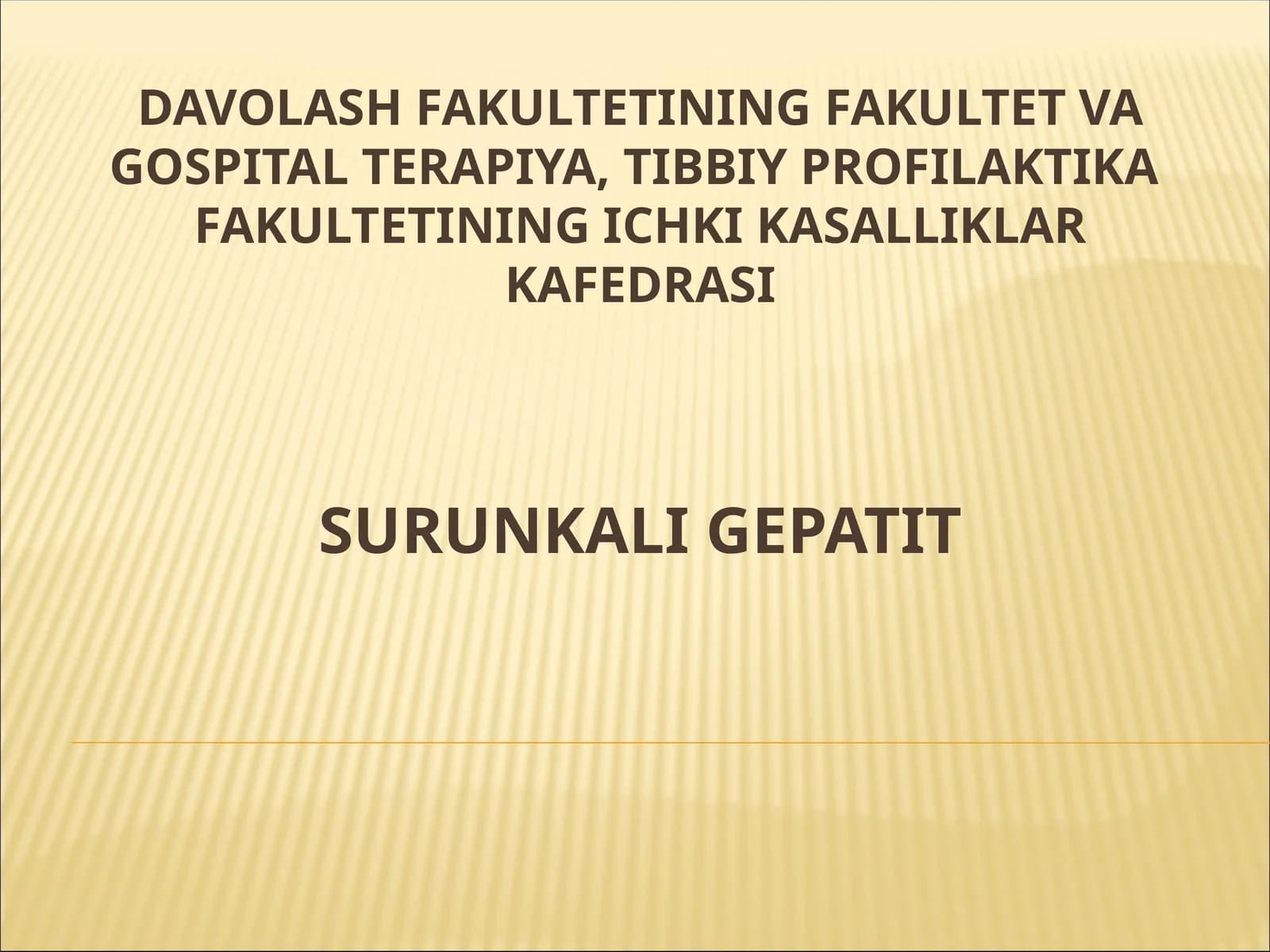 Surunkali Gepatit