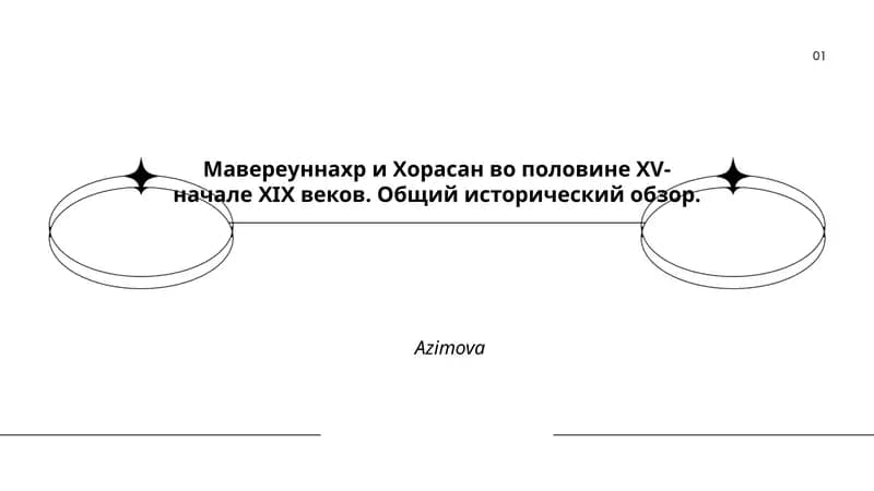Мавереуннахр и Хорасан во половине ХV-начале ХIX веков